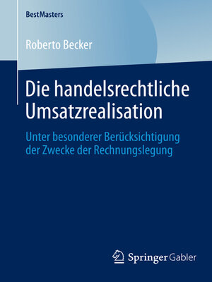 cover image of Die handelsrechtliche Umsatzrealisation
